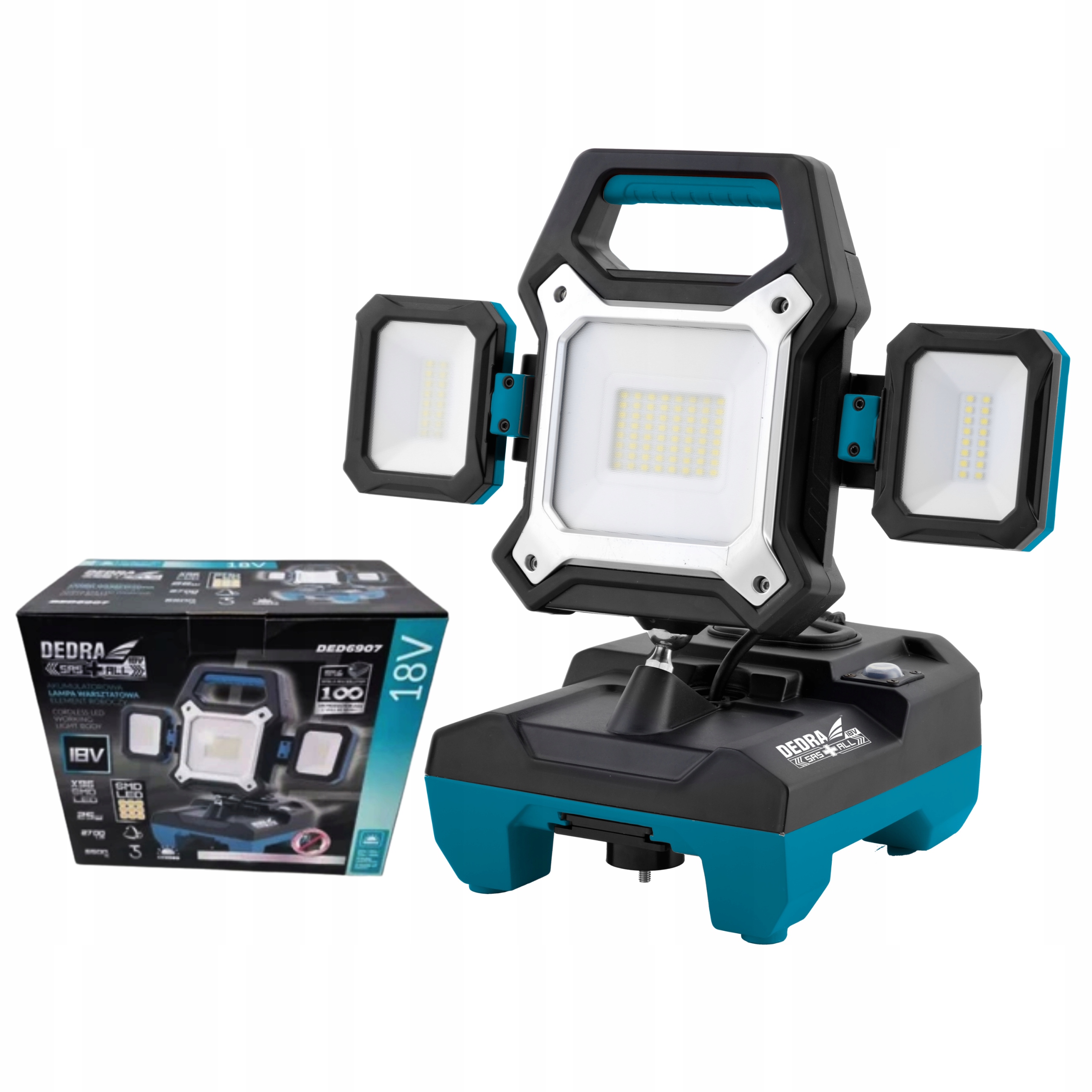 

Dedra Lampa Warsztatowa Aku 18V 25W 2700LM DED6907