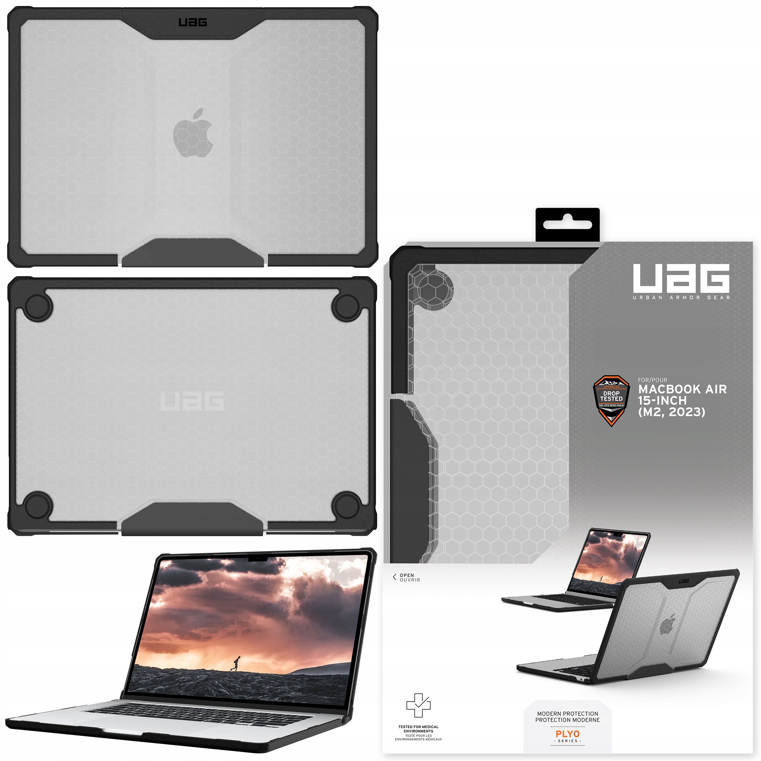 Uag Plyo Case Obudowa Pancerna do MacBook Air 15" M5 M4 M3 M2 Cover