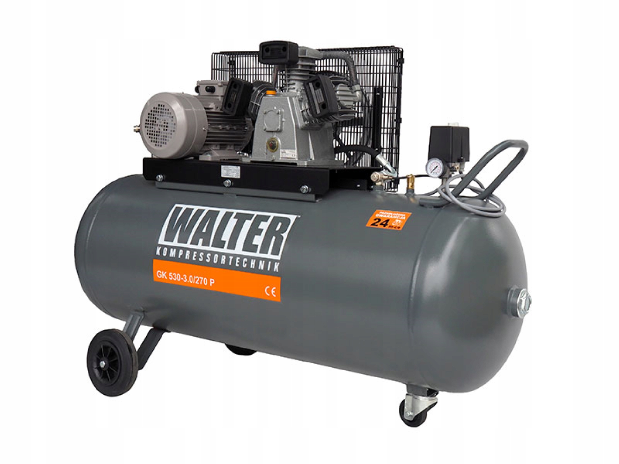 KOMPRESOR OLEJOWY 3-TŁOKOWY 270L 10BAR 400V WALTER