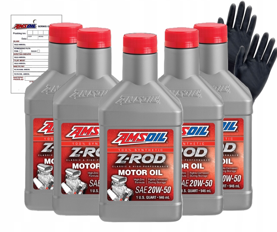 Motorový olej Amsoil Zrod 20W50 0,946 l, sada 5 ks