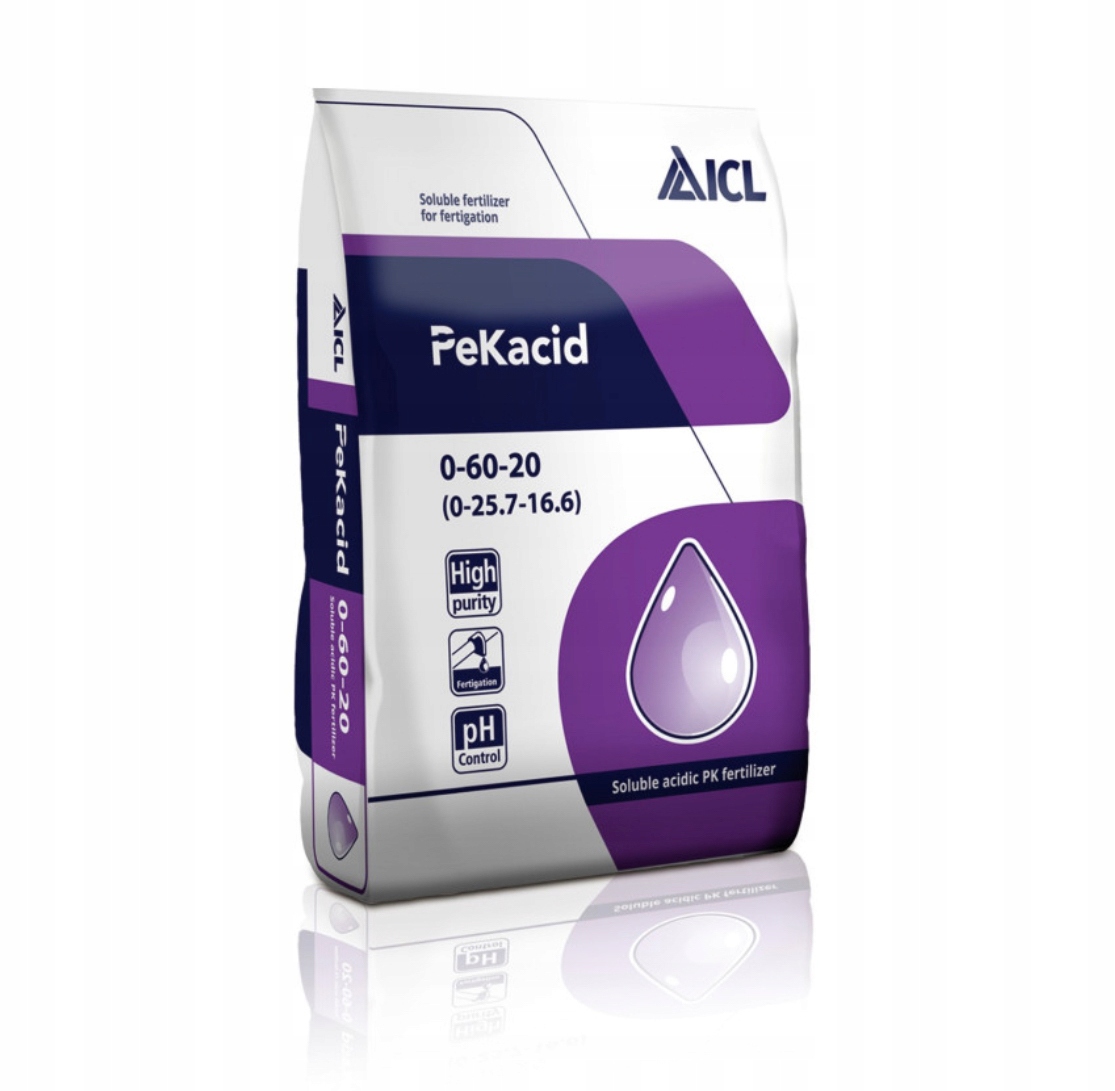 Nawóz Kryształki PeKacid 0-60-20 ICL 25 Kg