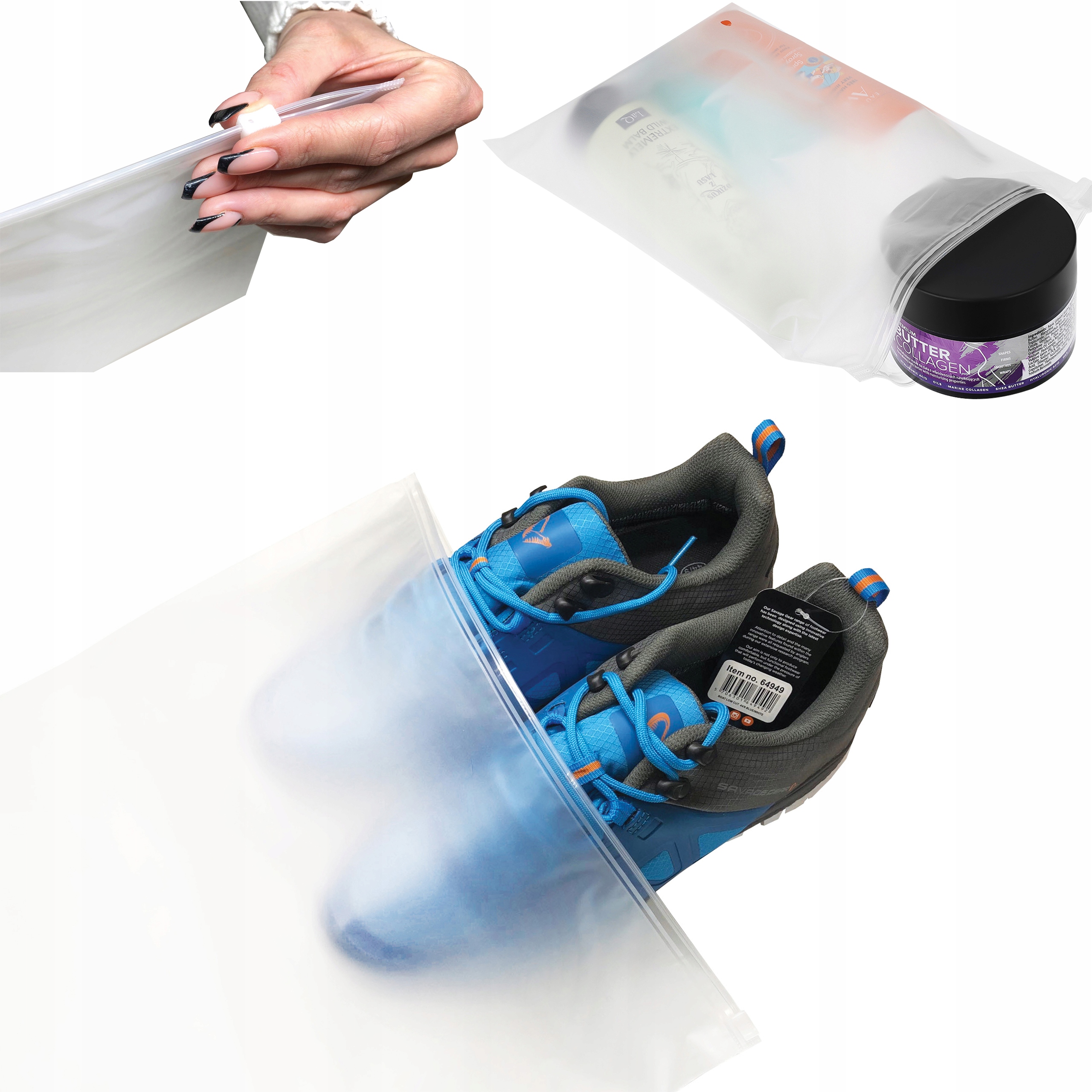 Torebki Woreczki Z Suwakiem Matowe 450x600 50szt.