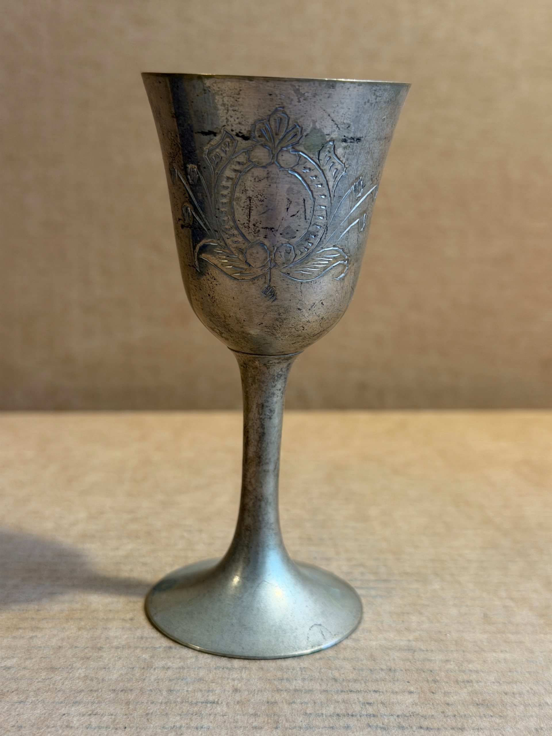 Stary Kieliszek posrebrzany #3