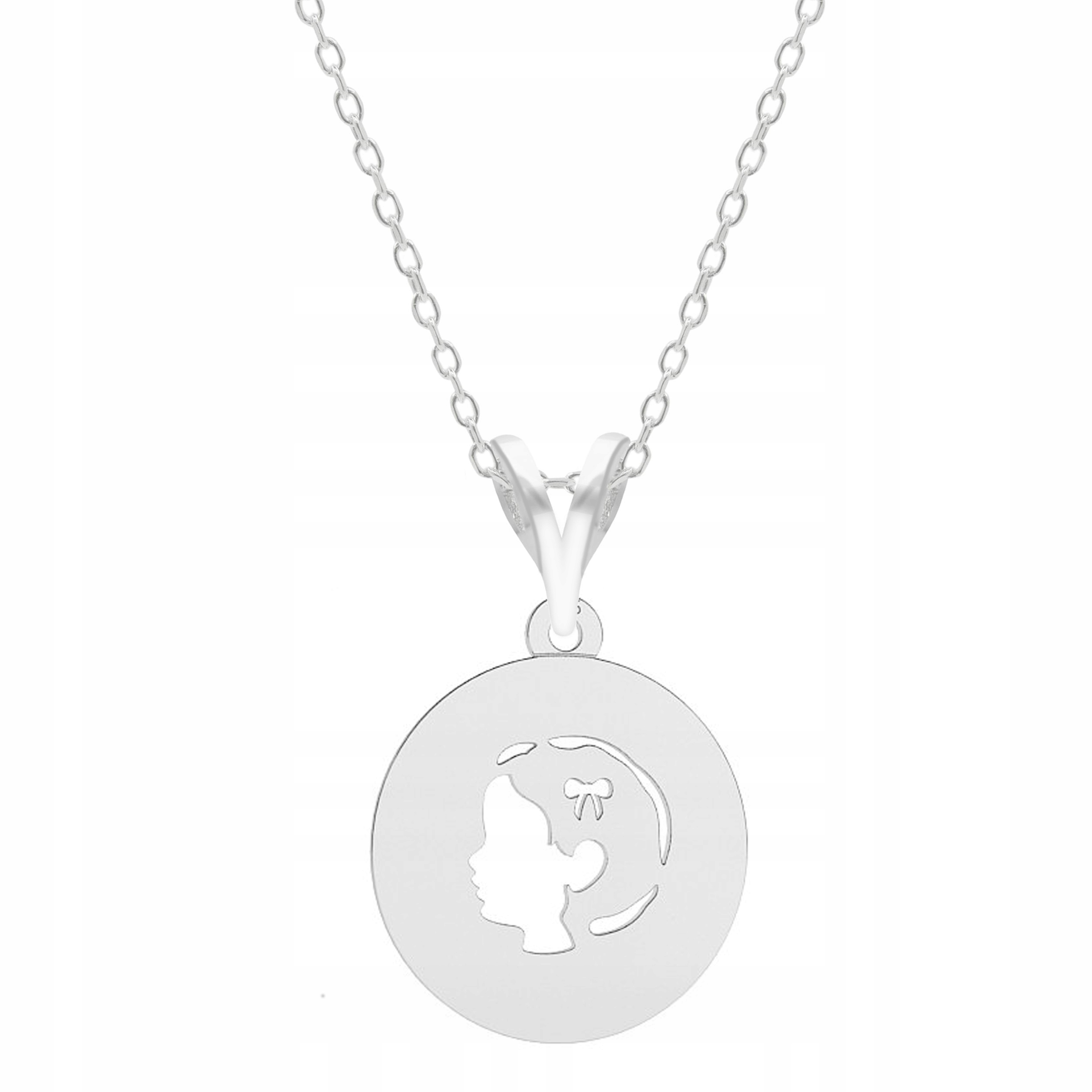 

Łańcuszek srebrny naszyjnik 925 Dziewczynka Girl