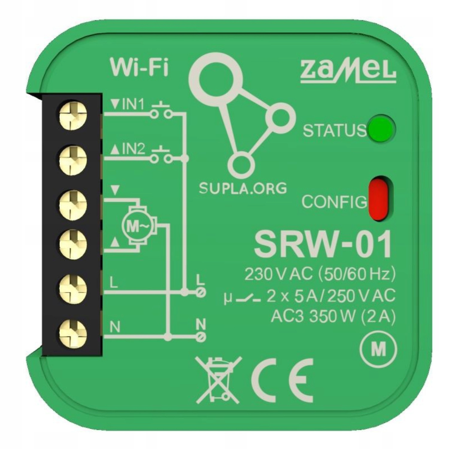 Ovladač Rolet Wifi Zamel SRW-01 Supla