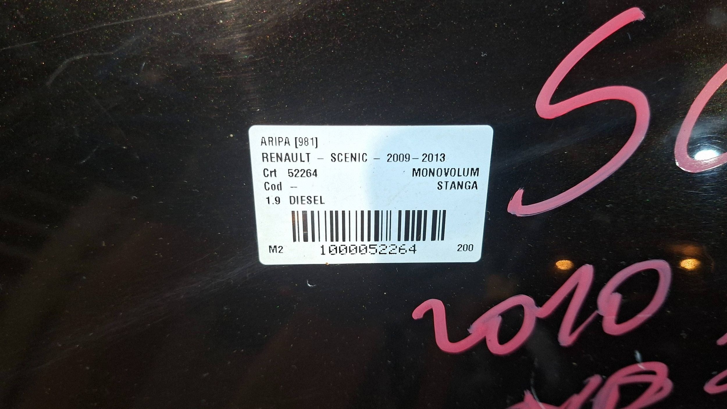fender front left RENAULT SCENIC III 2009-2012