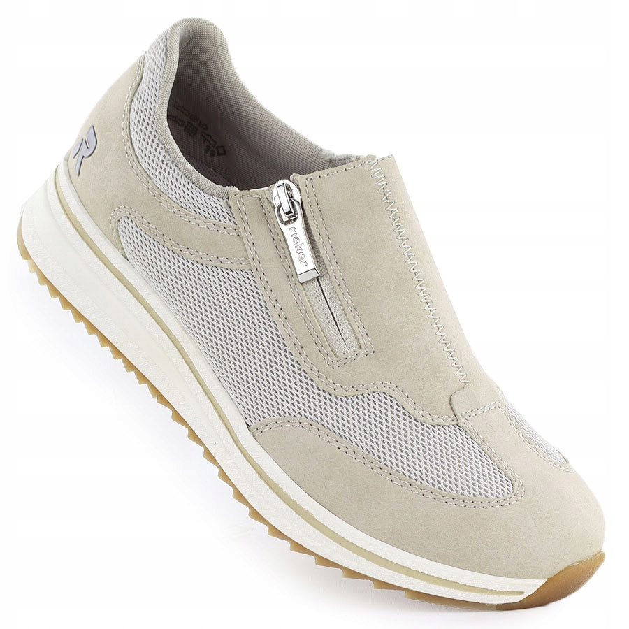 Dámské polobotky na vyvýšenině béžové Rieker L5854-62 40