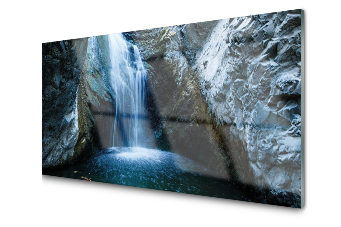 

Panel szklany dekor Wodospad 120x60 + Klej
