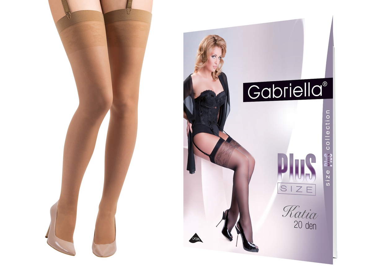 

Pończochy do paska Katia Plus Size Neutro 5/6