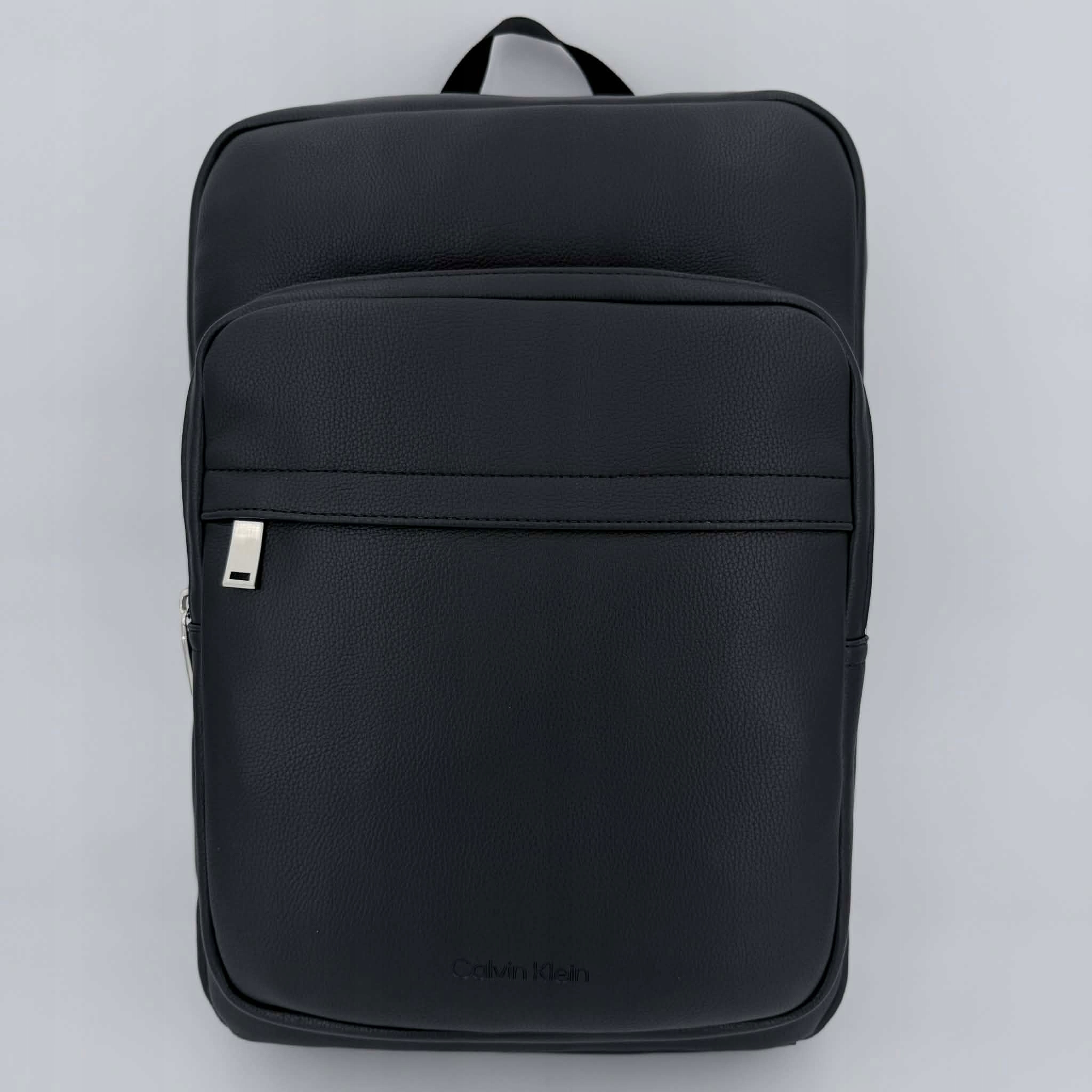 Plecak Calvin Klein Ck Micro Pebble Slim Czarny Miejski Biznes