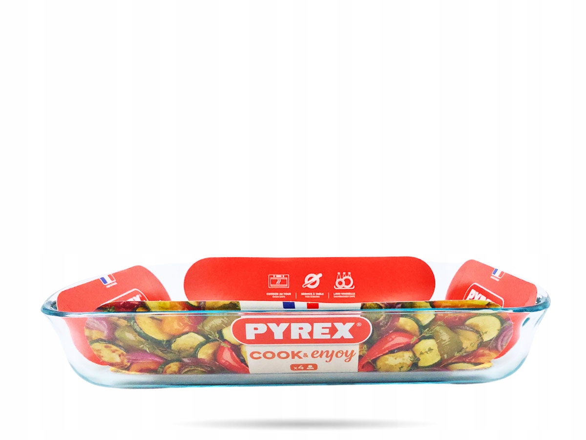 Szklane naczynie żaroodporne 35 x 23 cm 2,7 L Cook & Enjoy PYREX Pojemność 2.6 l
