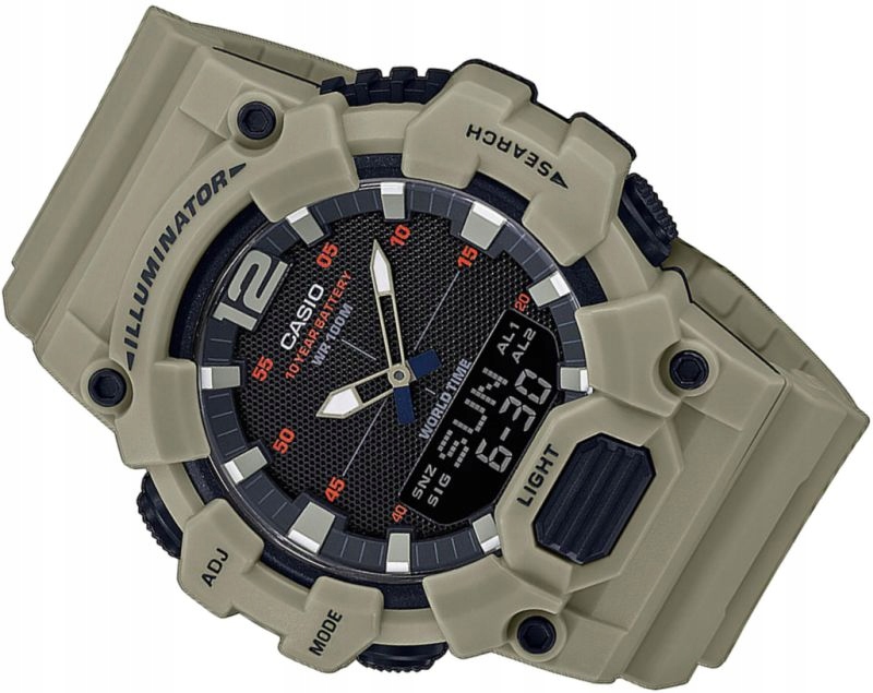 Sportovní Pánské Hodinky Casio HDC-700-3A3 S Telememo Vodotěsné Box 45 mm