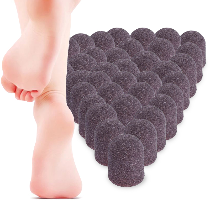 100x Kapturki Nakładki Ścierne Na Frezy Kapturki Do Pedicure 16mm #240