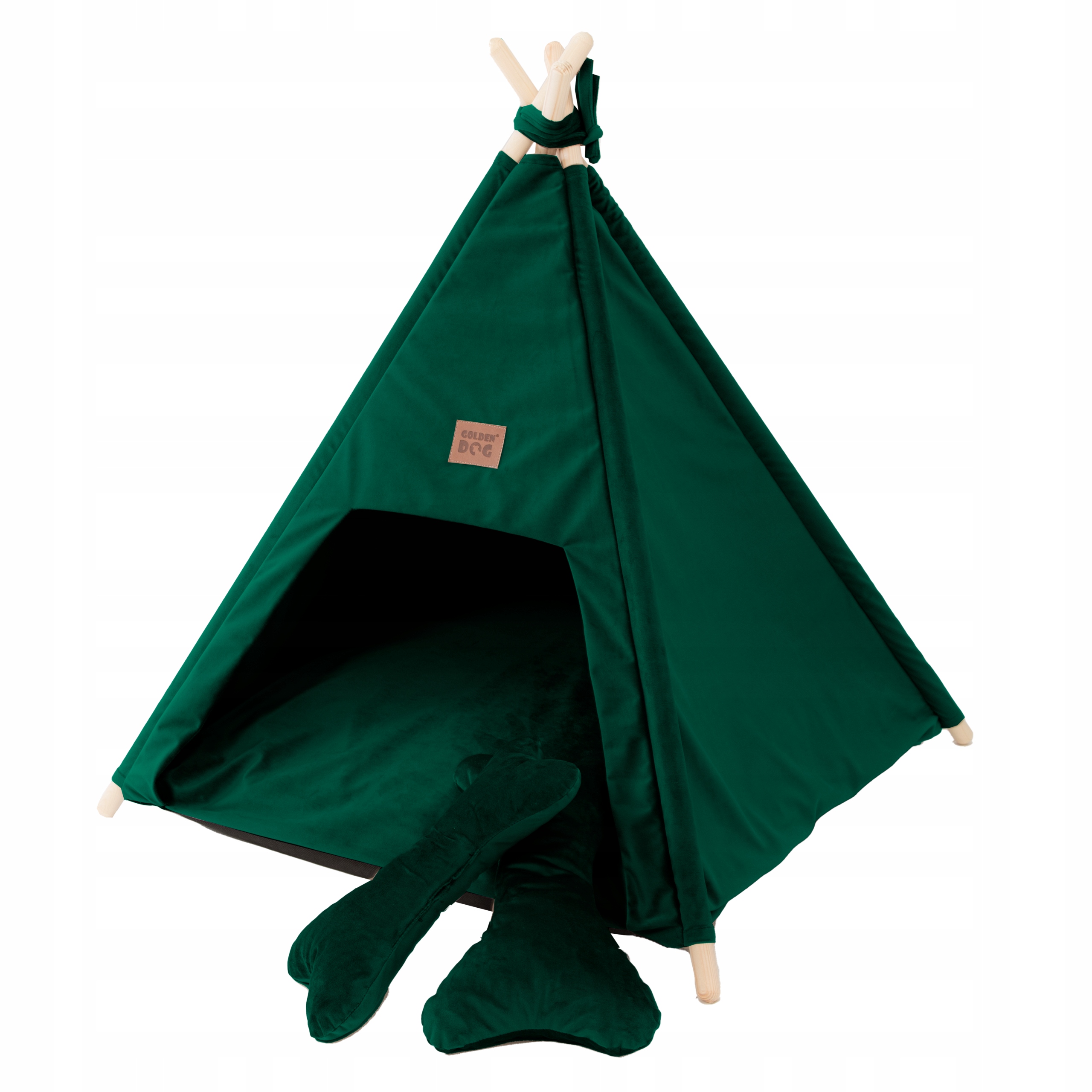 Levně Tipi pro psa nebo kočku Royal Velvet stan pelíšek +2 polštáře