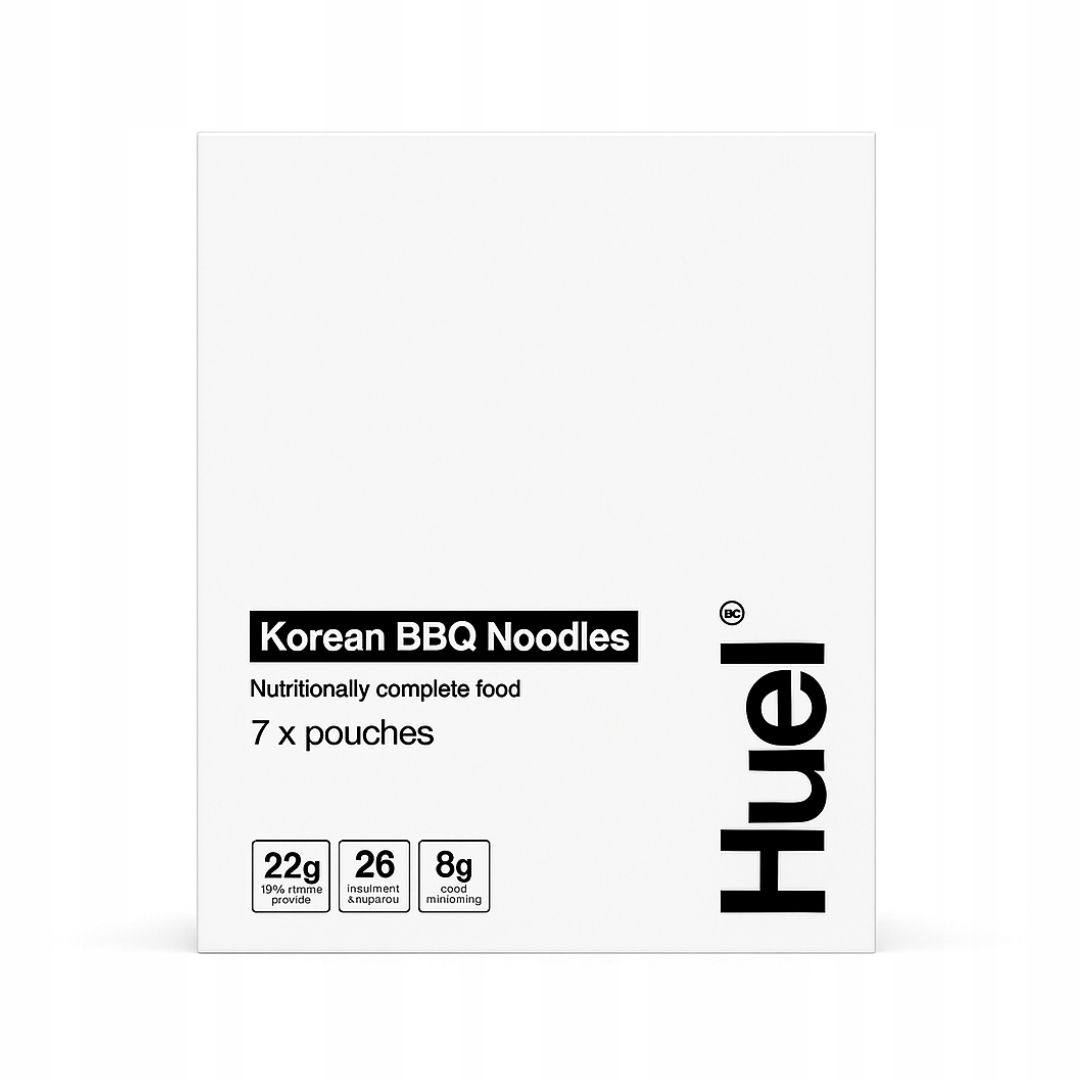 Levně Huel Hot & Savoury Nudle v korejské Bbq omáčce – 7 jídel
