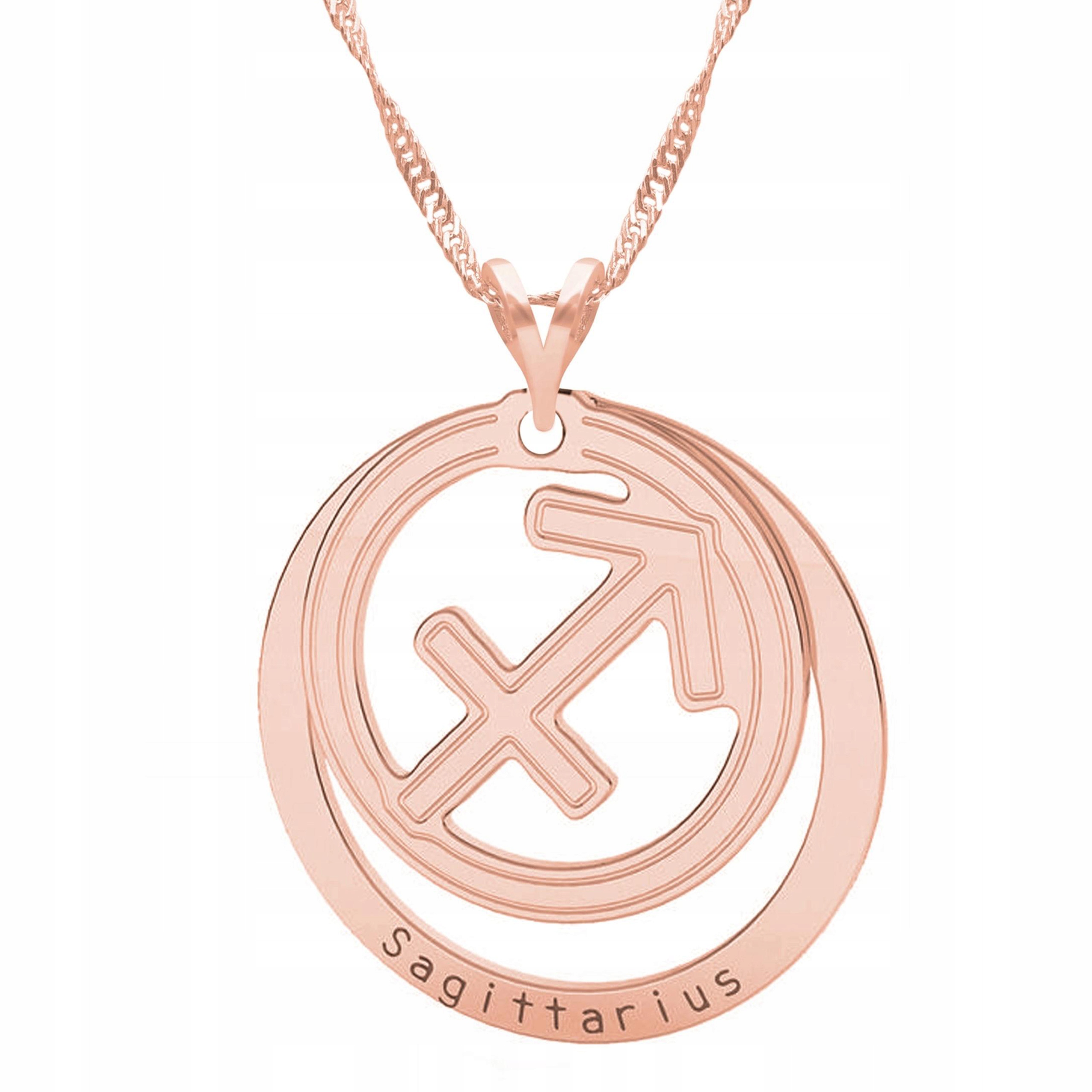 Náhrdelník Pozlacený Zodiac se střelcem Sagittarius Střelec Stříbro 925