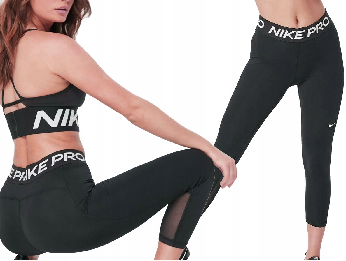 

Legginsy Nike Czarne Getry Damskie Wysoki Stan R.s