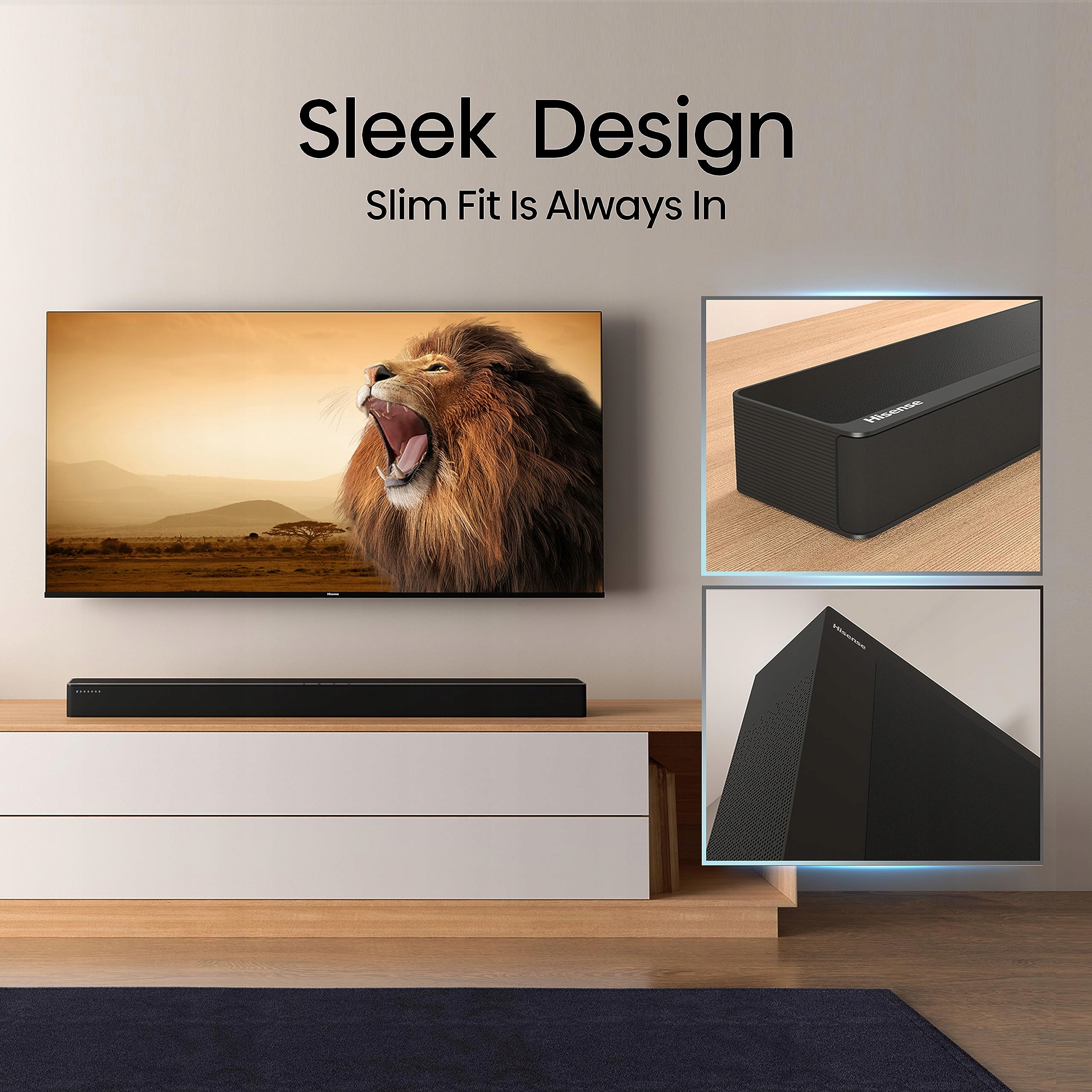 HISENSE HS2100 Soundbar 2.1 Zestaw Kina Domowego 240W Dolby Audio — miniatura 4