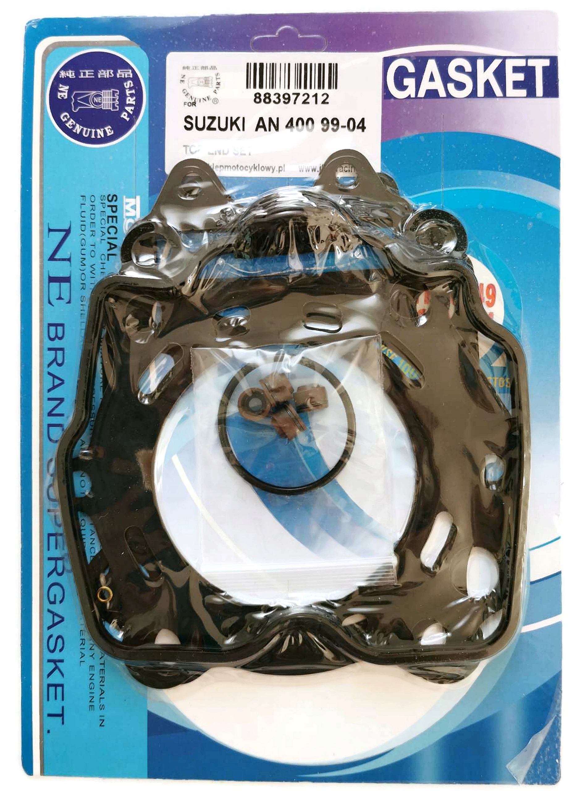 

Komplet Uszczelek Top End Suzuki An 400 Burgman