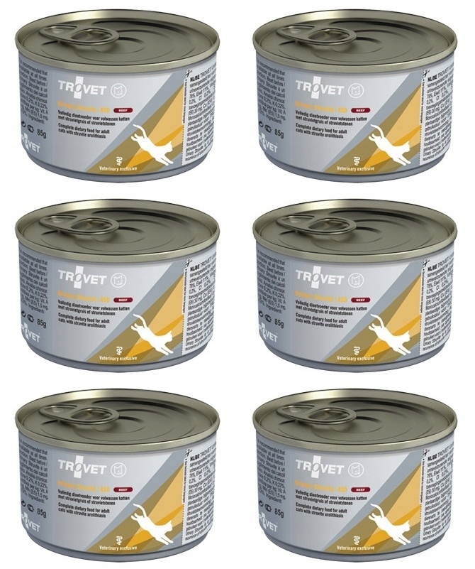 Levně Trovet Cat Asd Urinary Struvite 100g Beef 6x100g dieta močový systém Kočky