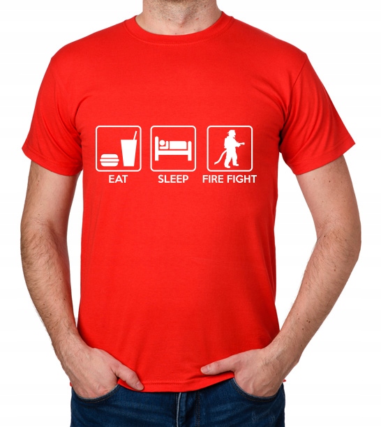 

koszulka Eat Sleep Fire Fight prezent