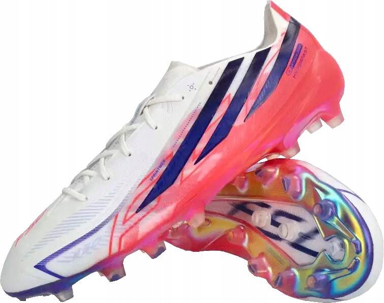 Męskie buty piłkarskie Adidas F50 Elite Hyperfast Ag białe