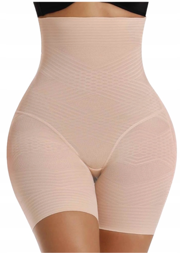 JOYSHAPER SPODENKI WYSZCZUPLAJĄCE BEZSZWOWE BEŻOWE WYSOKI STAN ROZMIAR XXL