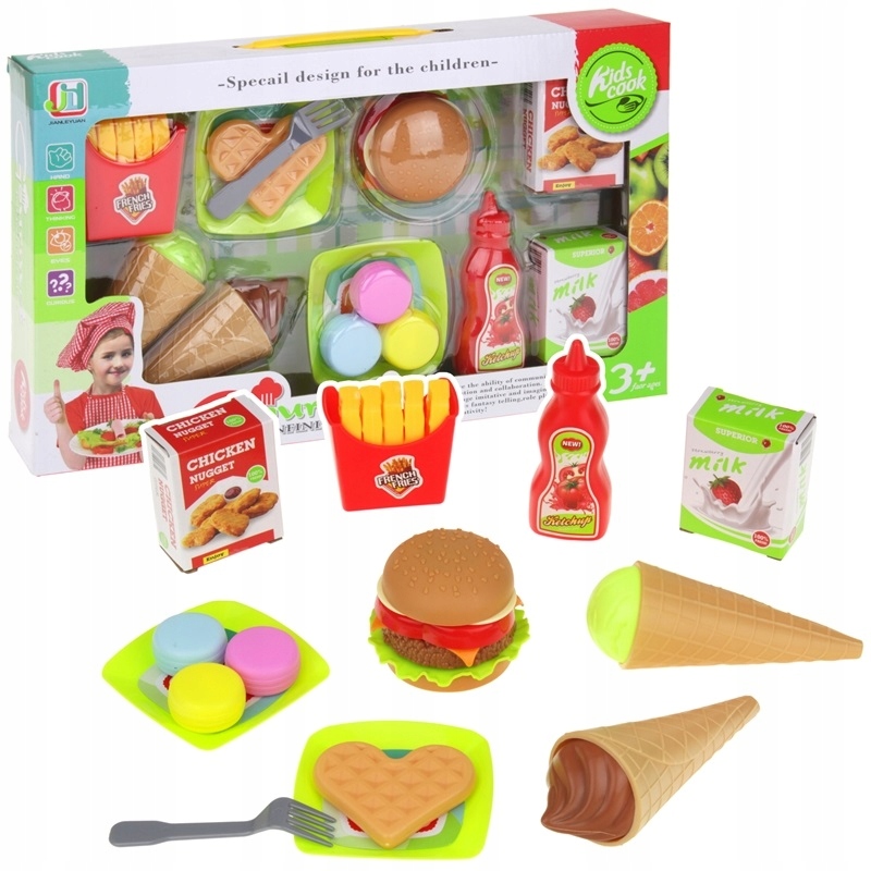 

Jedzenie Kuchnia Fast Food Frytki Hamburger Lody