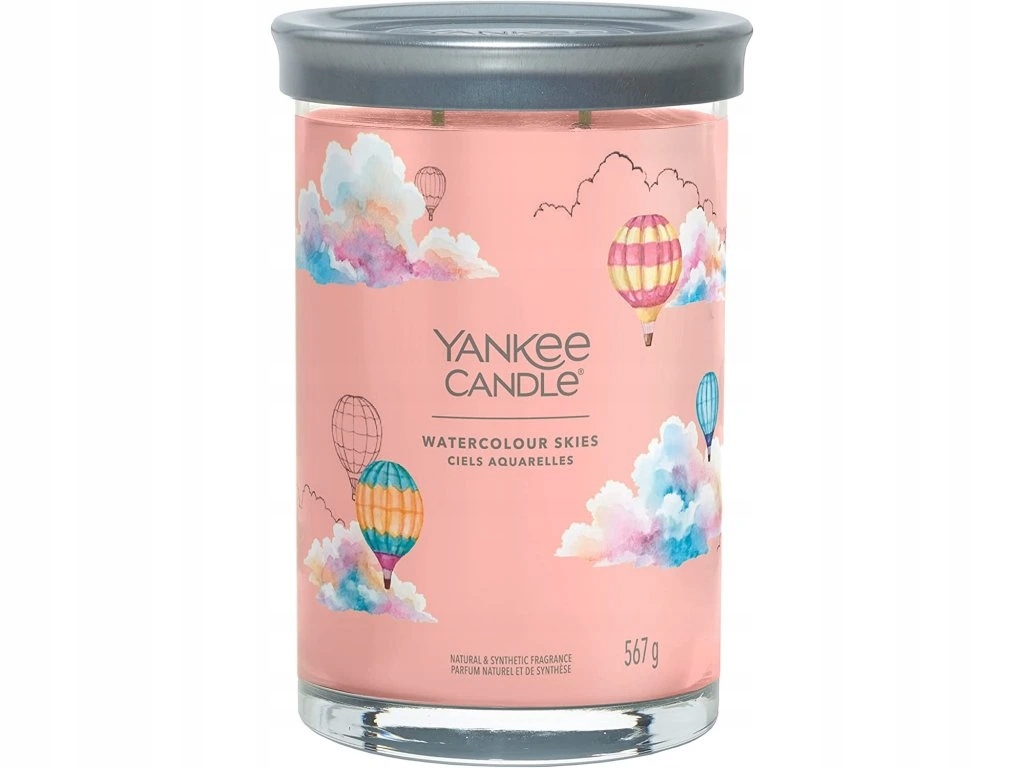 Yankee Candle svíčka Signature Tumbler ve skle velká Watercolour Skies 567g