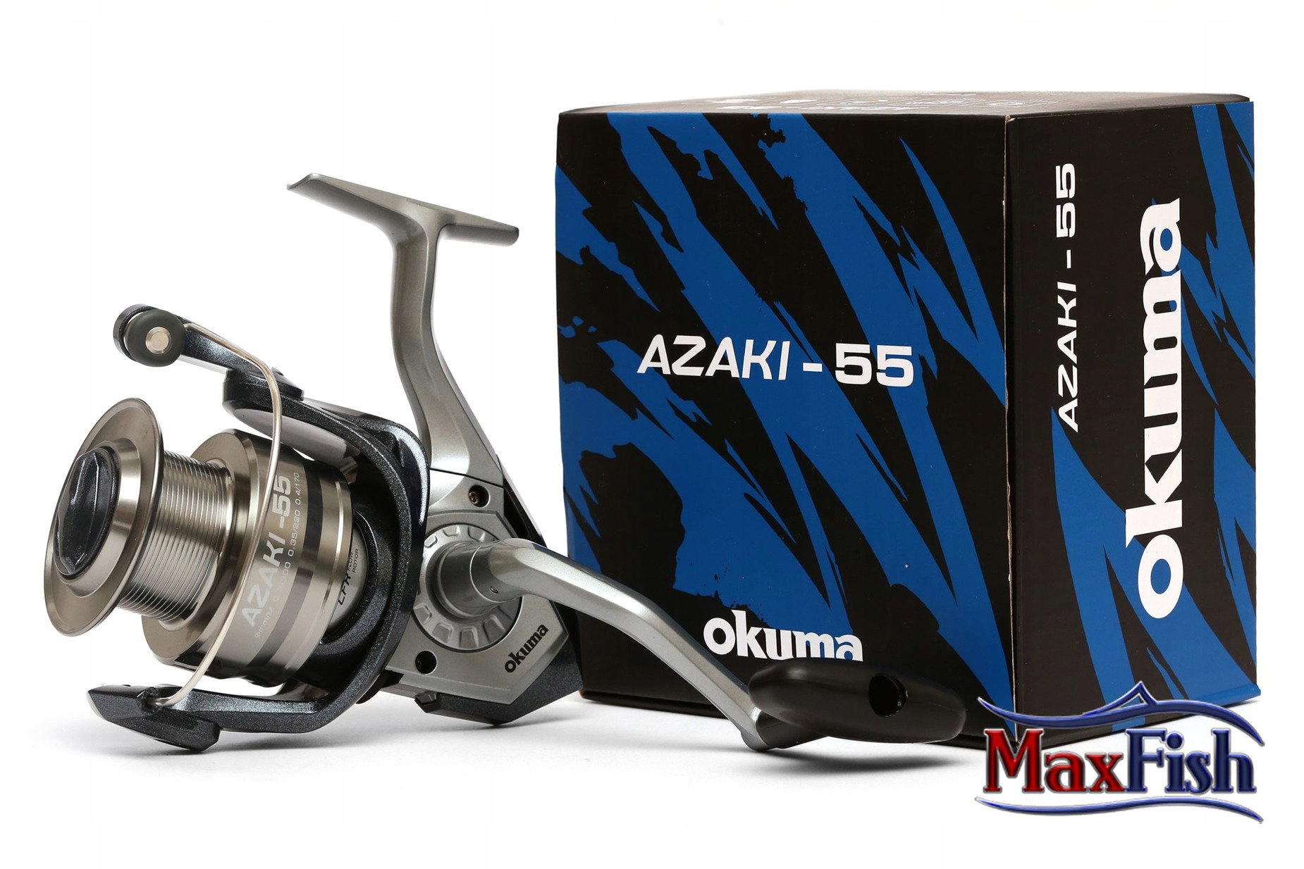 KOŁOWROTEK SPINNINGOWY OKUMA AZAKI AZ-55 Przełożenie 4.5:1