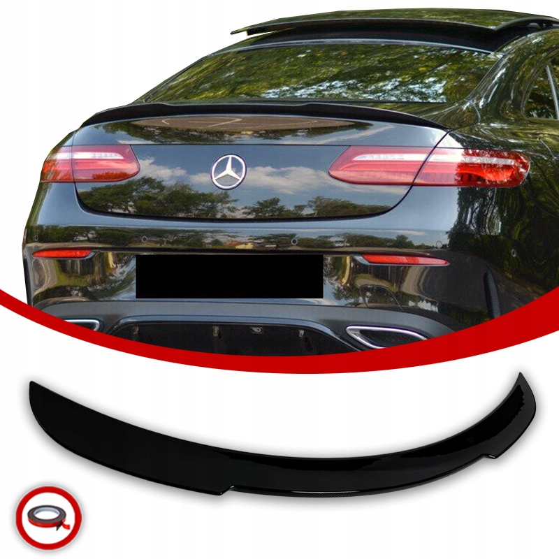 Mercedes C238 Letka Spoiler Zadní Krytka 2016-2020 Letka Černá Lesklá