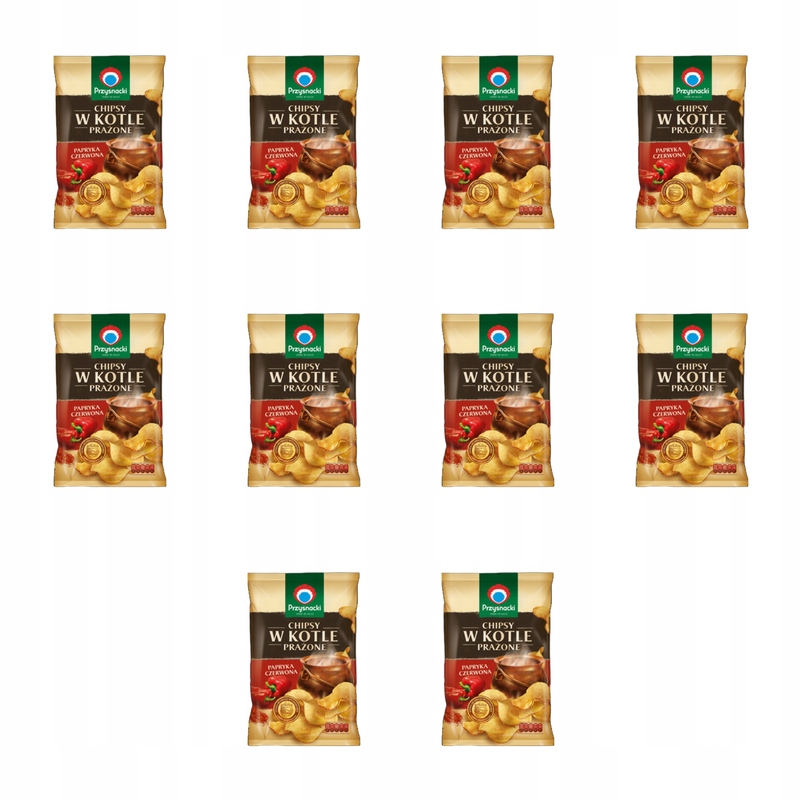 Przysnacki Chipsy v kotli, pražená červená paprika 125 g X10