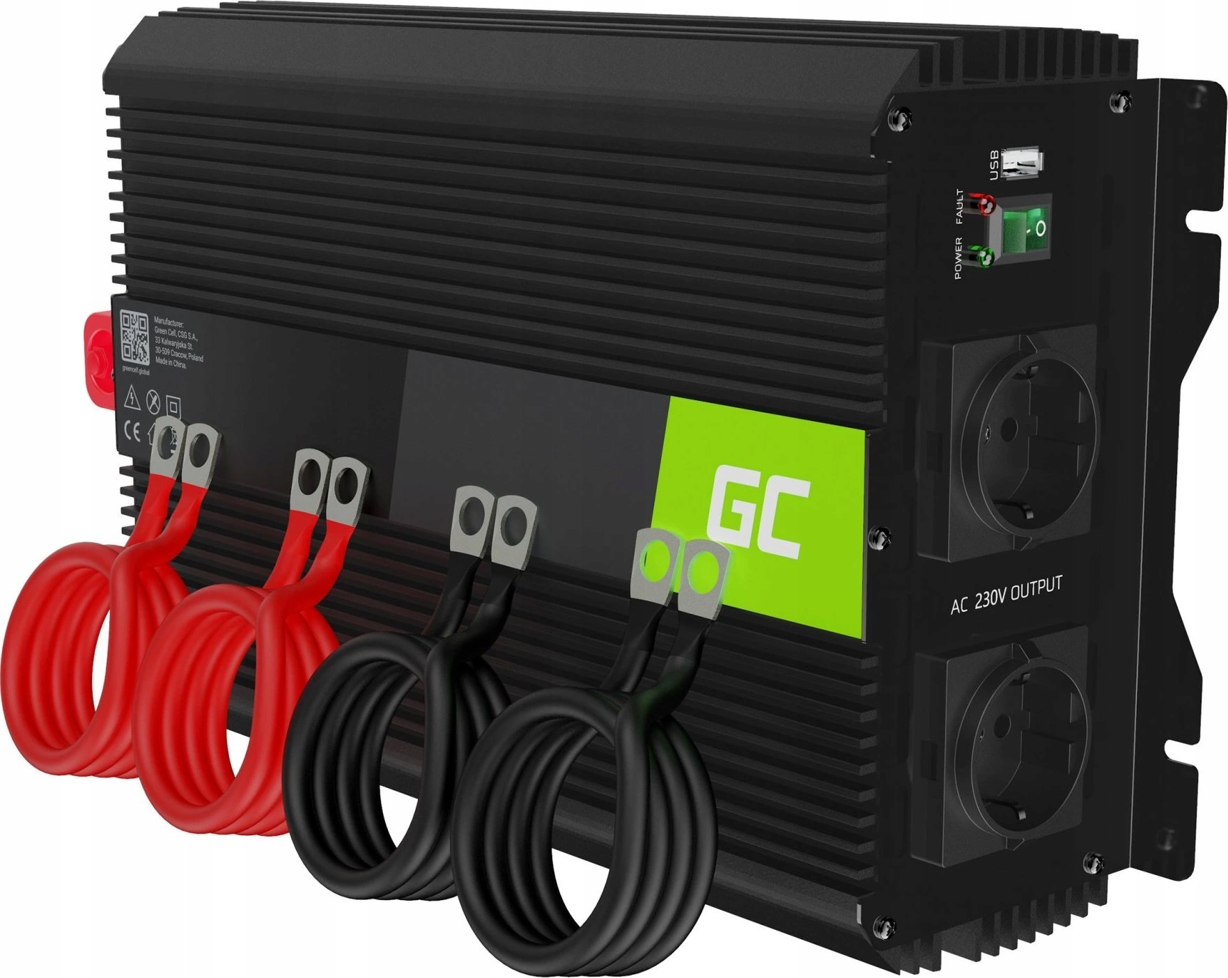 Menič napätia verzia Pro 12V na 230V 2000W/4000W modifikovaná sínusoida
