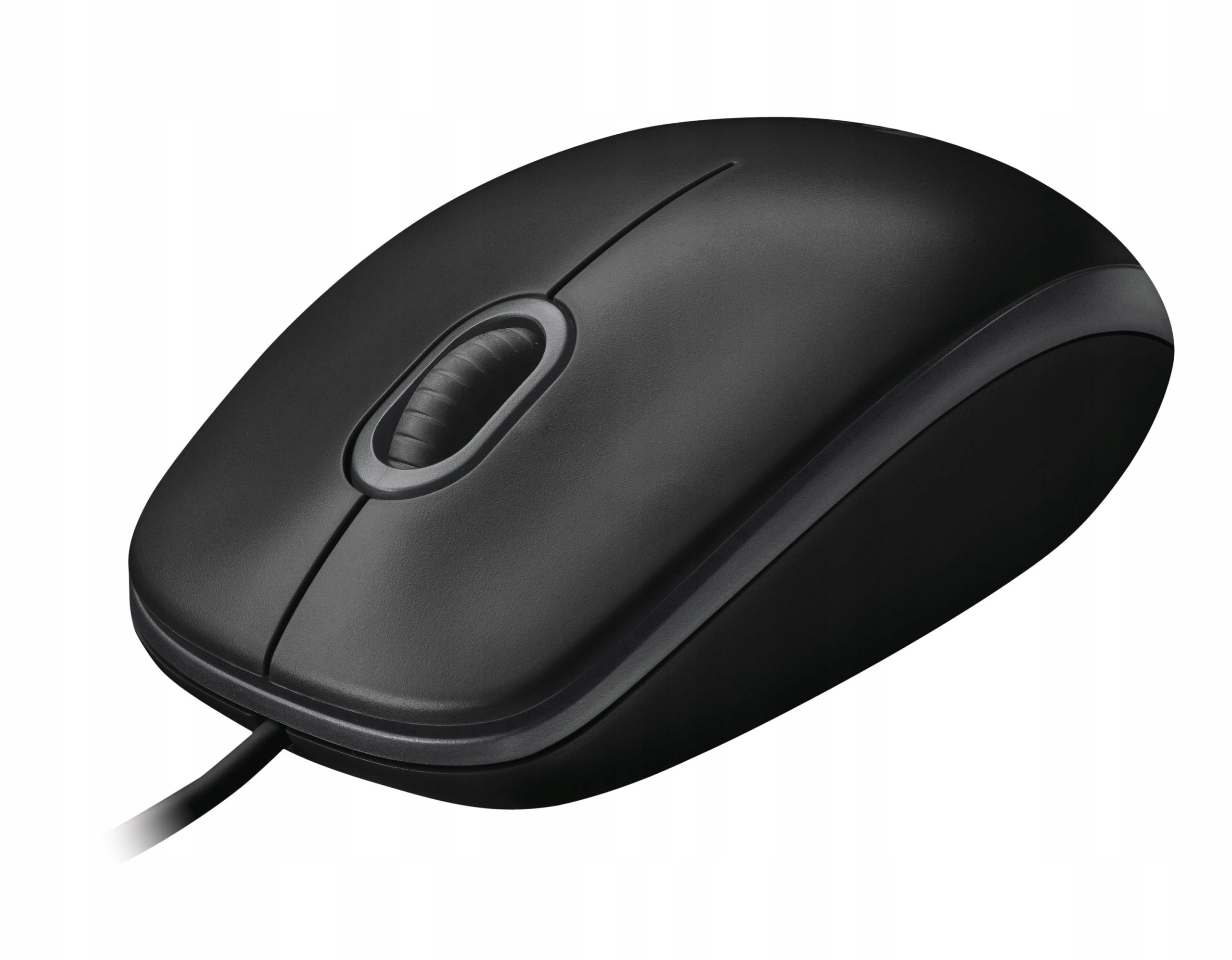Mysz przewodowa Logitech B100 optyczna USB 800 dpi czarna 3 przyciski