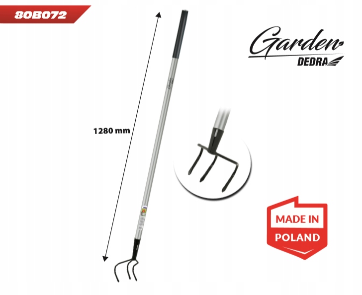 TRÓJZĄB OGRODOWY TRZONEK METALOWY DEDRA 80B072 Marka Dedra