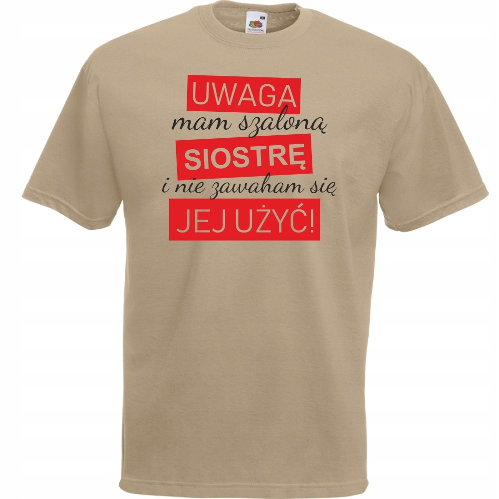 

Koszulka siostra brat rodzeństwo S khaki