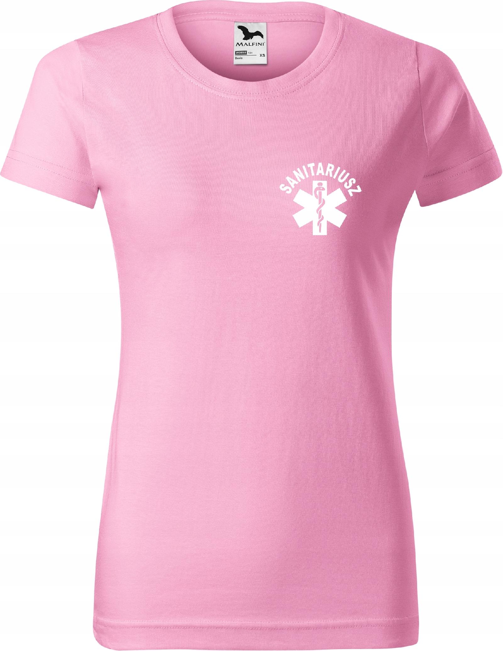 

Damska koszulka medyczna t-shirt Sanitariusz r.S