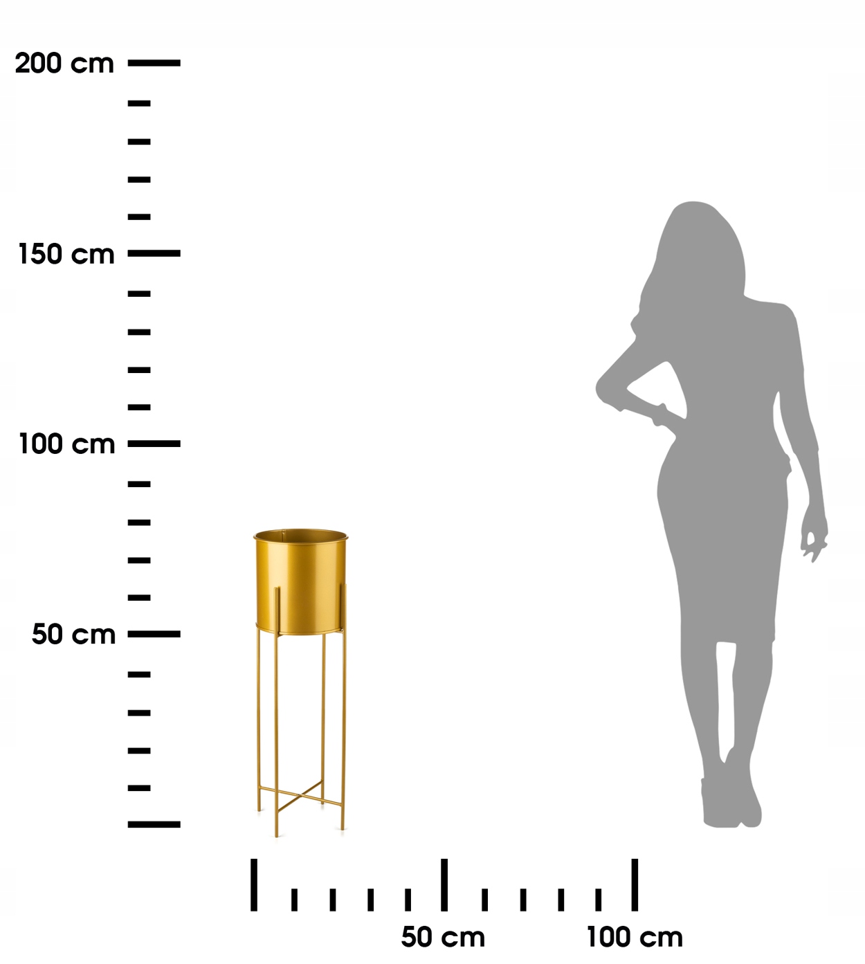 STOJĄCY METALOWY KWIETNIK STOJAK NA KWIATY DONICA Marka HowHomely