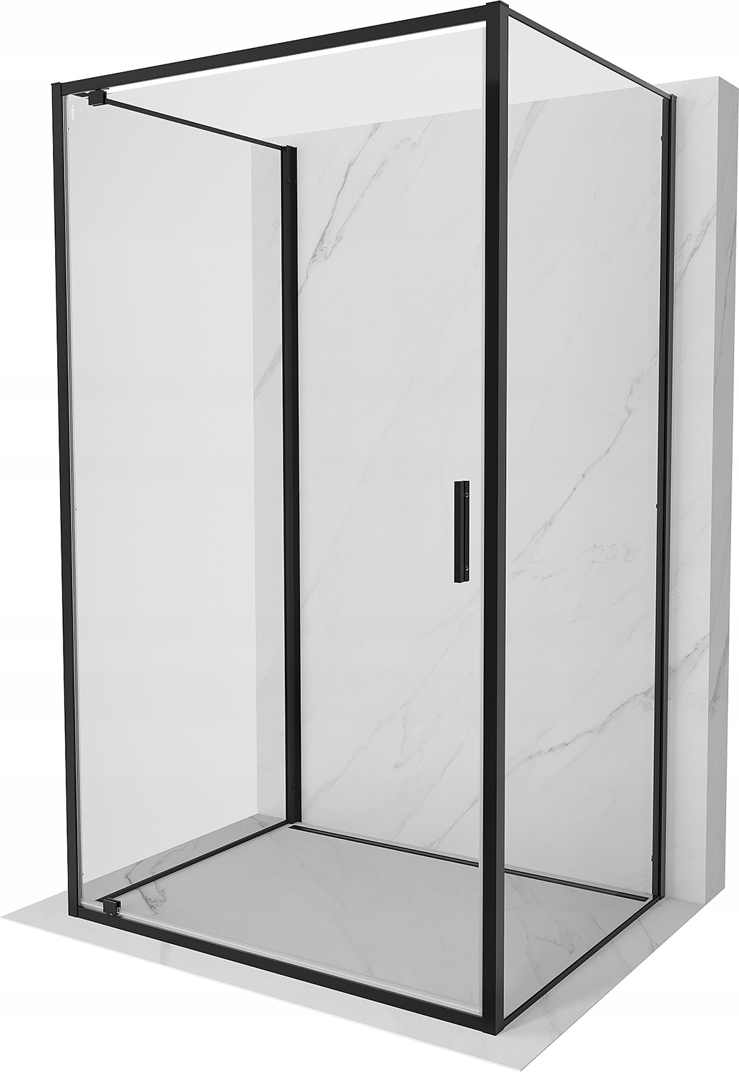 Mexen Exo-3S kabina prysznicowa 3-ścienna uchylna 100 x 120 cm, transparent