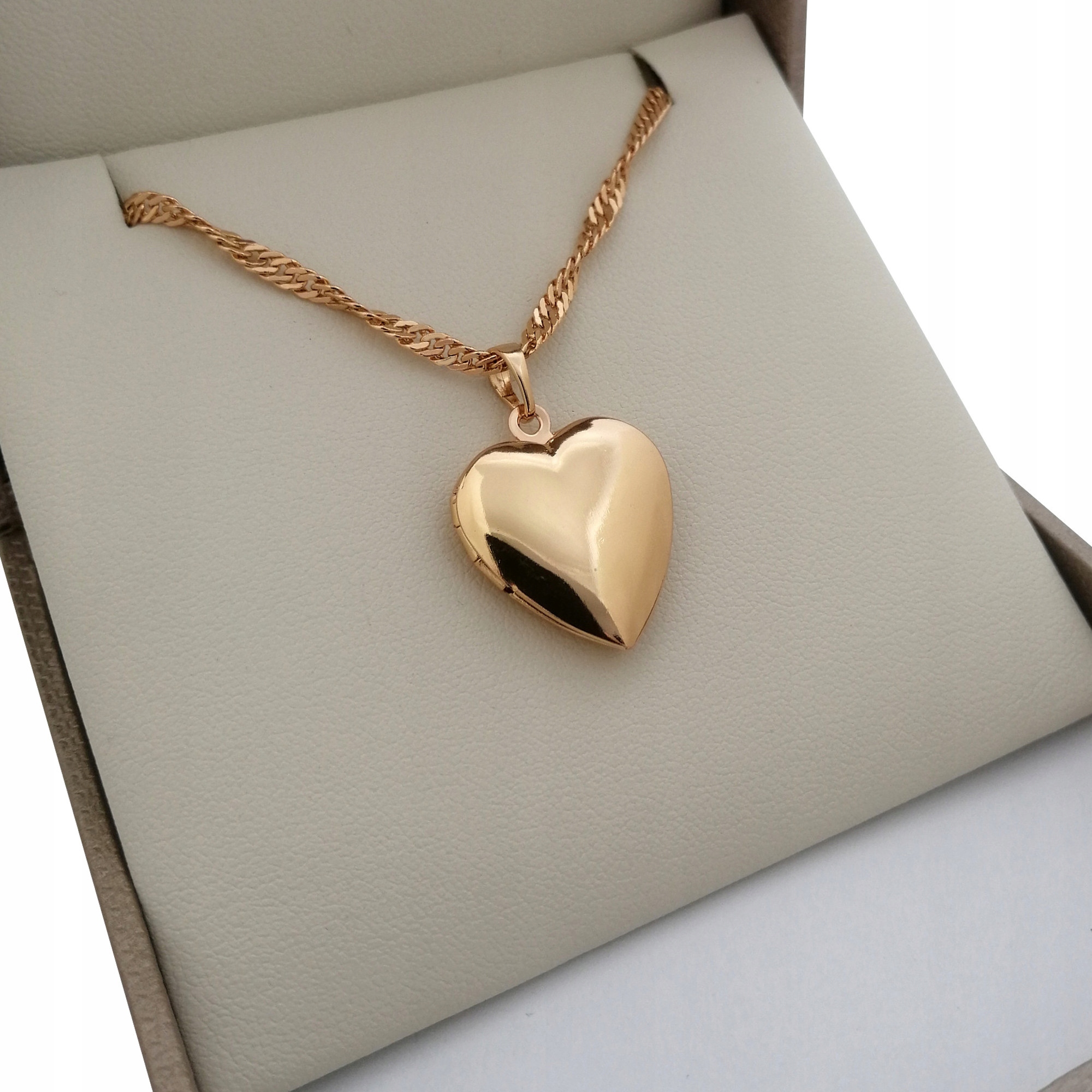 

Zloty Sekretnik Serce Gładki 18K Gwarancja Prezent