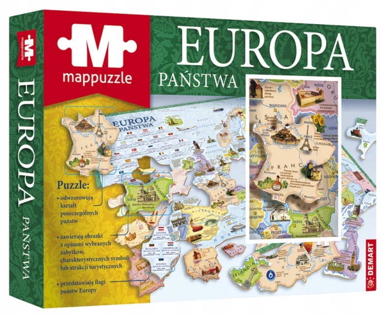 

Europa Państwa Mapa Polityczna Puzzle Demart