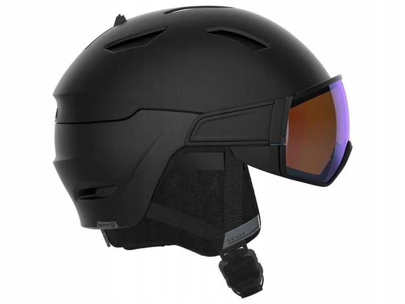 Kask narciarski Salomon DRIVER PHOTO Blk/blue/- L 59-62CM