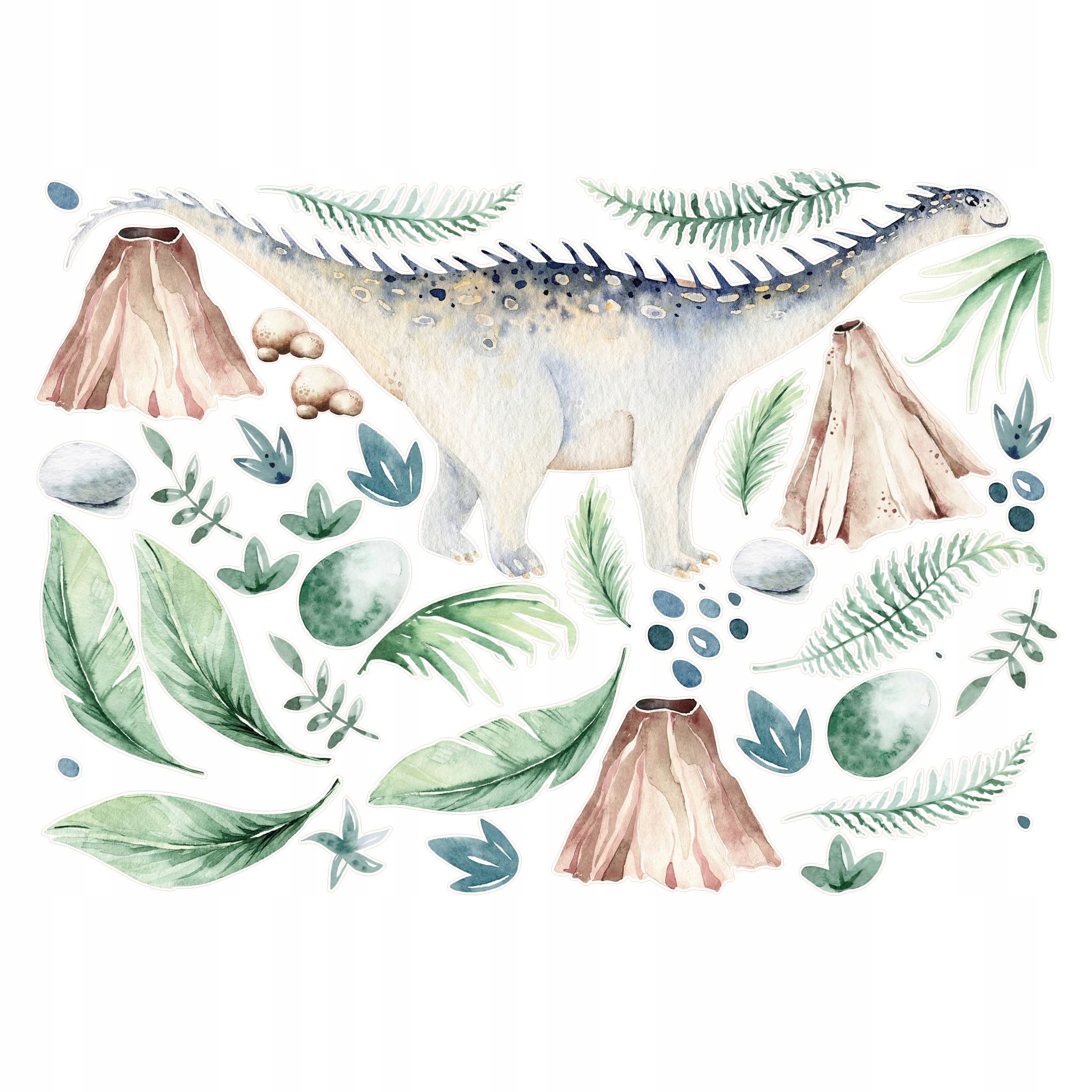 Наклейка на стену ДИНОЗАВРЫ 95 см