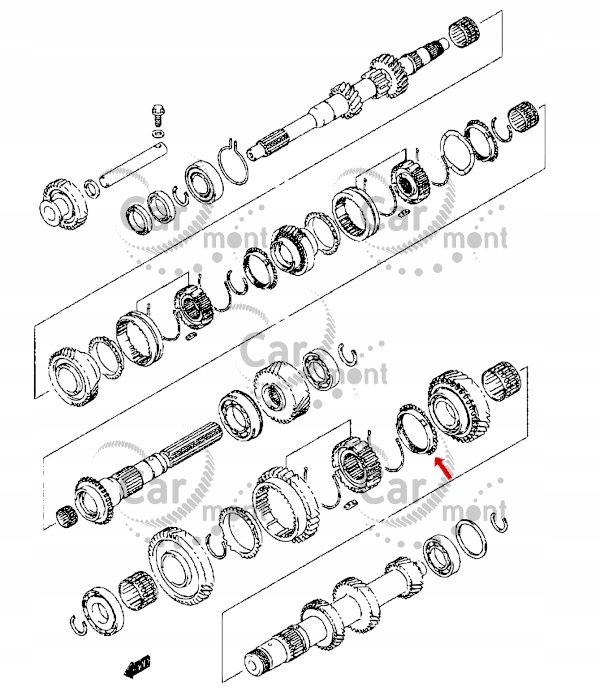 Synchronizator 2 bieg JIMNY BALENO SWIFT WAGON R Part manufacturer Suzuki OE