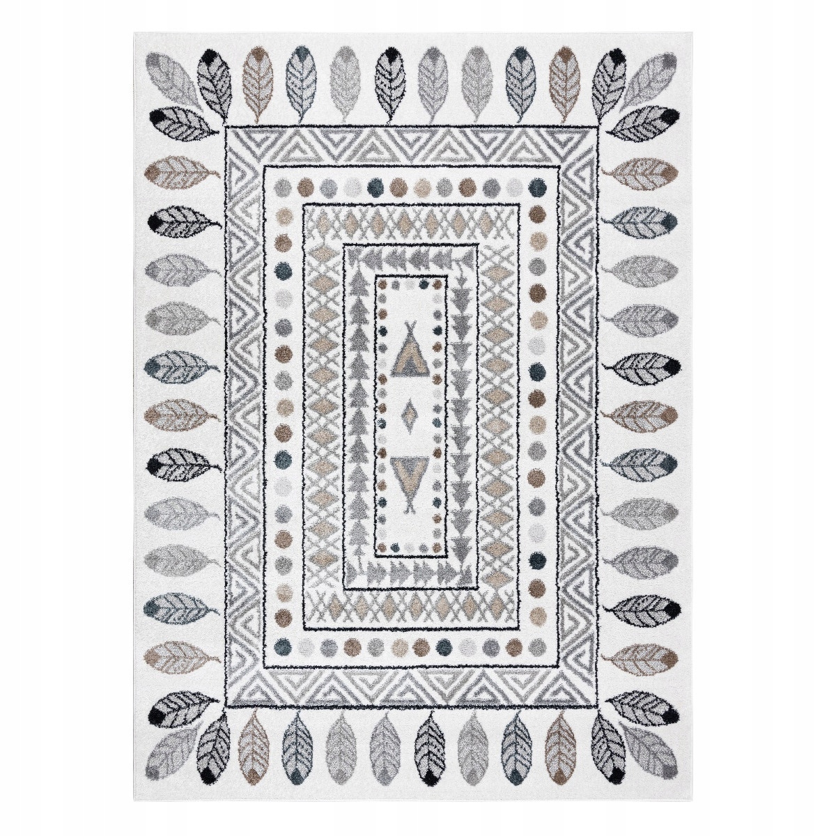 140x190 Dětský kusový koberec Fun Teepee cream