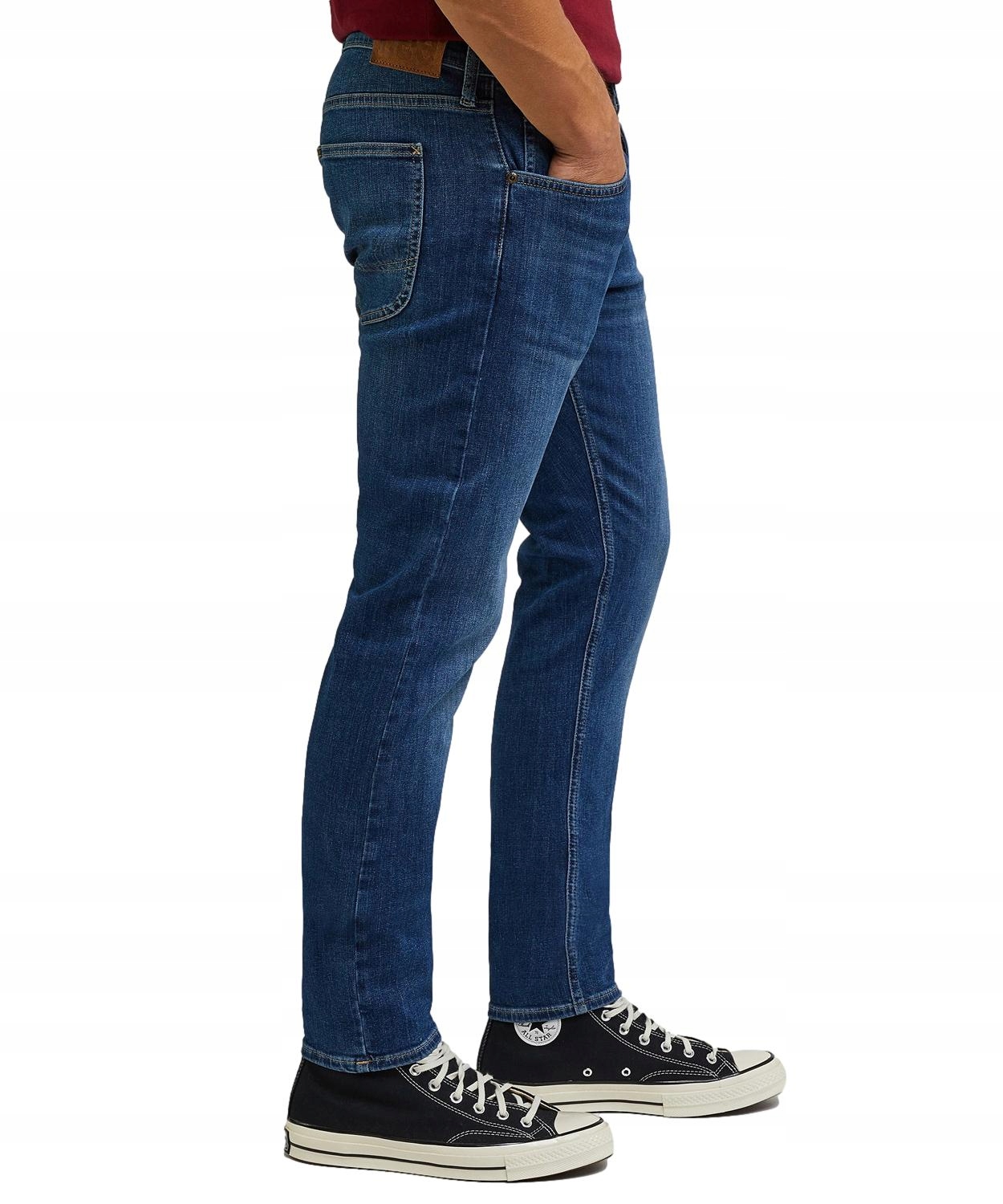 Lee Džíny Modré Dlouhé Pánské Kalhoty S Klasickým Zipem 31/32 J2C