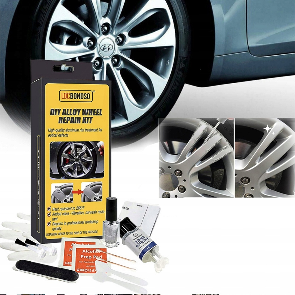 Zestaw Do Naprawy Zarysowań Regeneracji Felg Aluminiowych