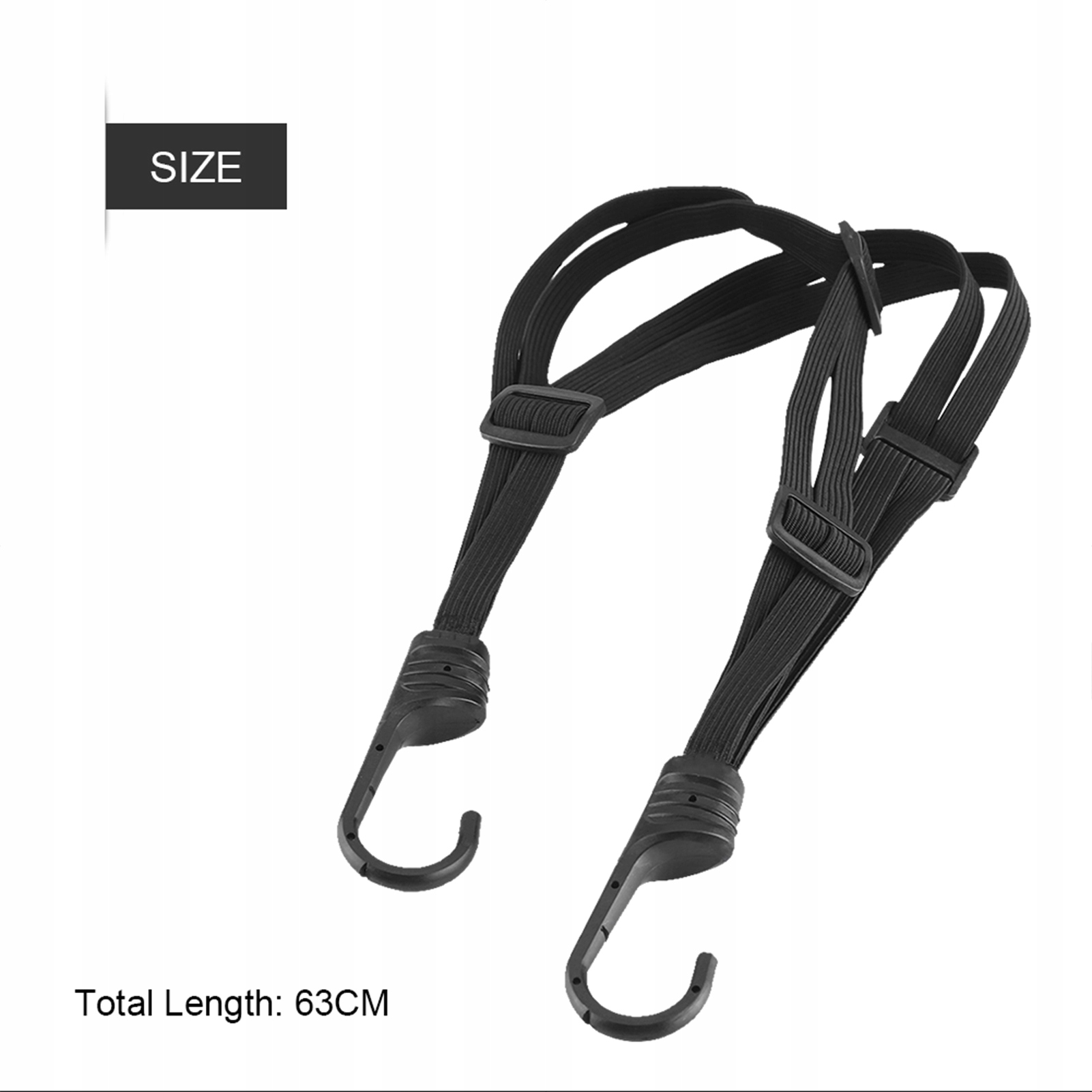 63CM SIATKA NA KASK ELASTYCZNA LINA CZARNY Producent inny