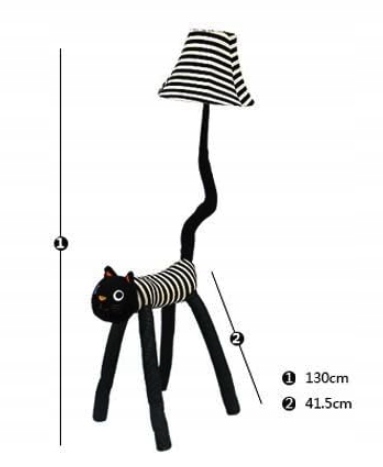 DEKORACYJNA DUŻA LAMPA STOJĄCA LAMPKA ZWIERZAKI KOT CAT PLUSZOWA Płeć chłopcy dziewczynki