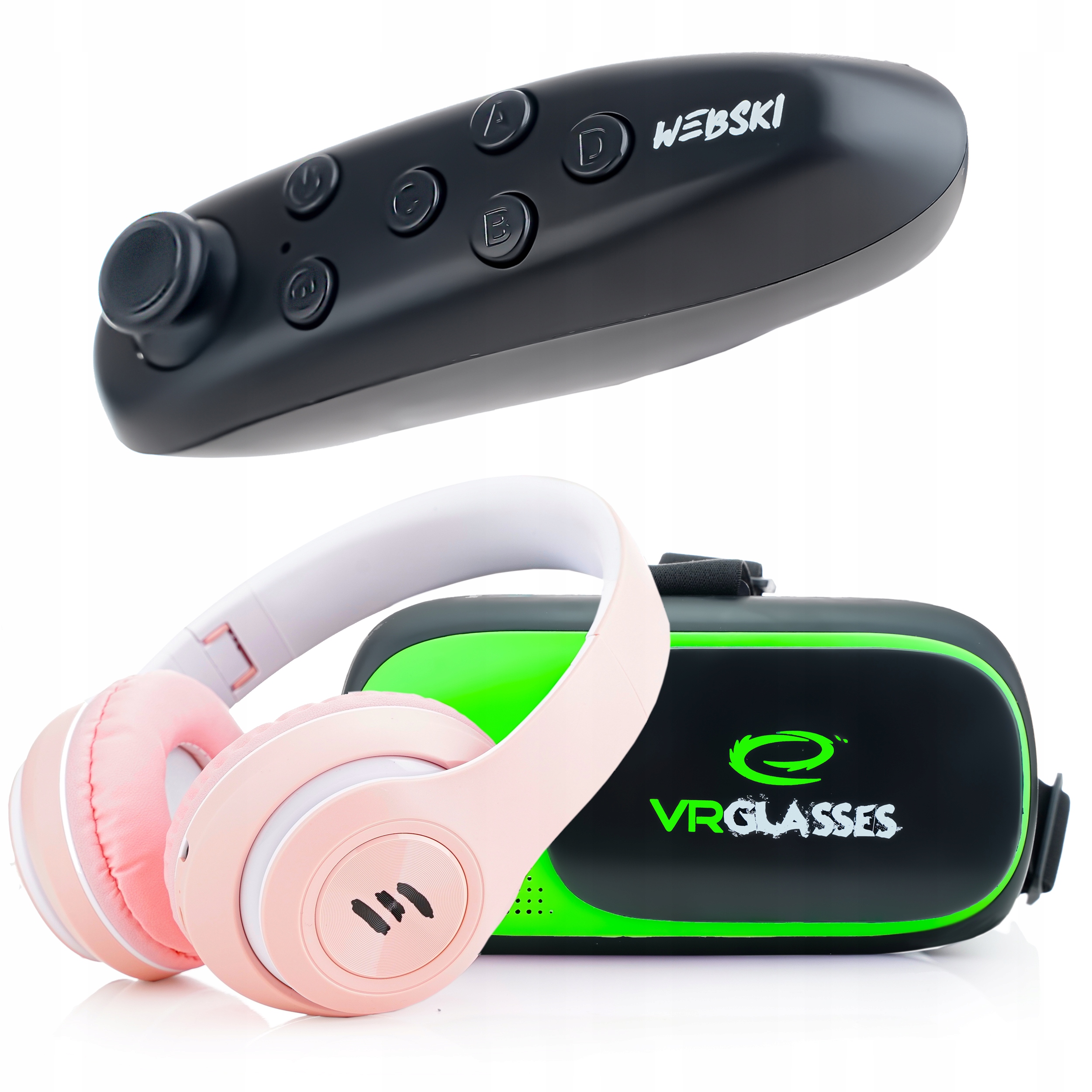 WIRTUALNA RZECZYWISTOŚĆ OKULARY GAMEPAD SŁUCHAWKI